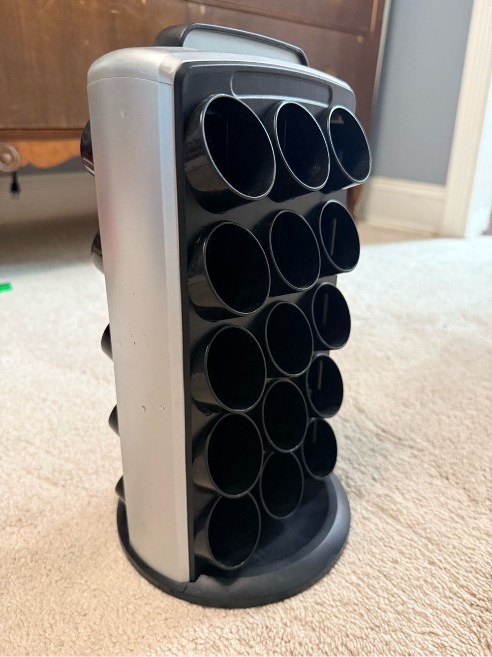Keurig-30-cup k-cup coffee pod carousel holder organizer rotating storage